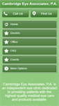Mobile Screenshot of cambridge-eye-associates.com