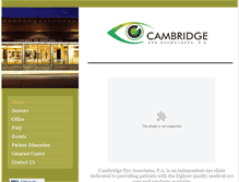 Tablet Screenshot of cambridge-eye-associates.com